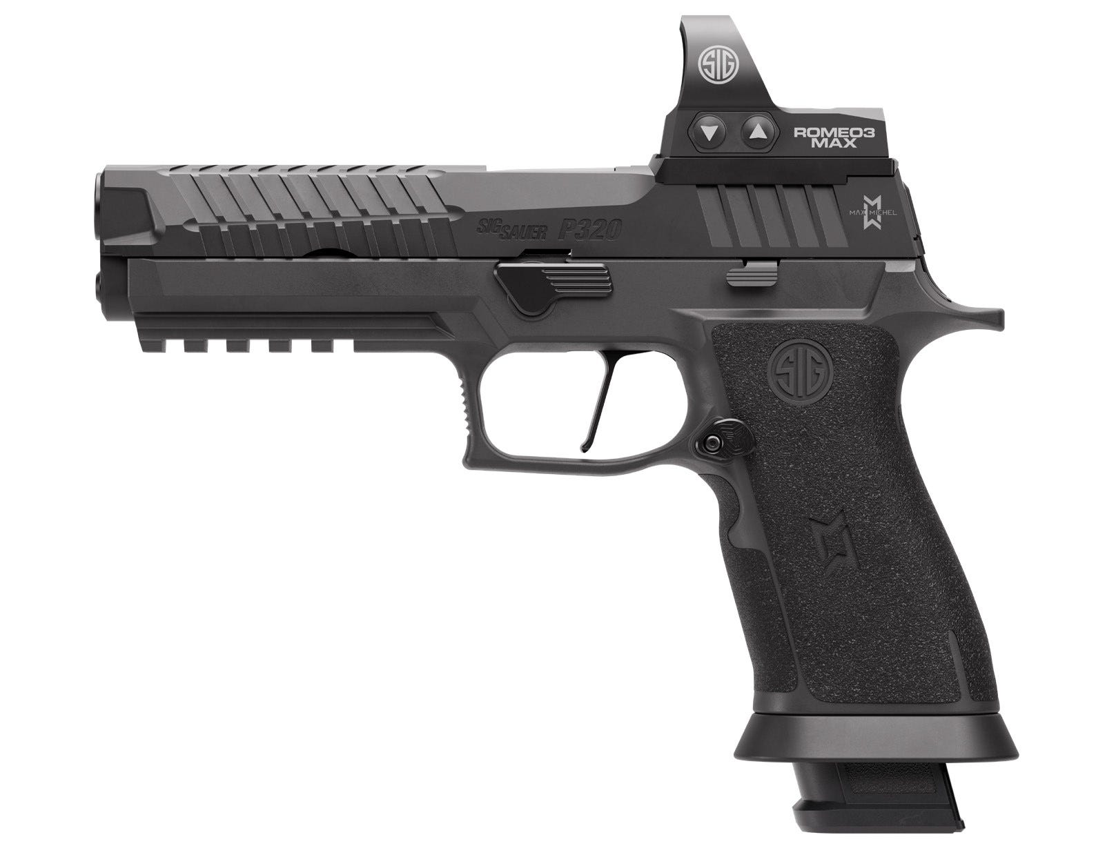 SIG Sauer P320 MAX 2.0 9mm Pistol with ROMEO3MAX 6MOA, 5" Barrel