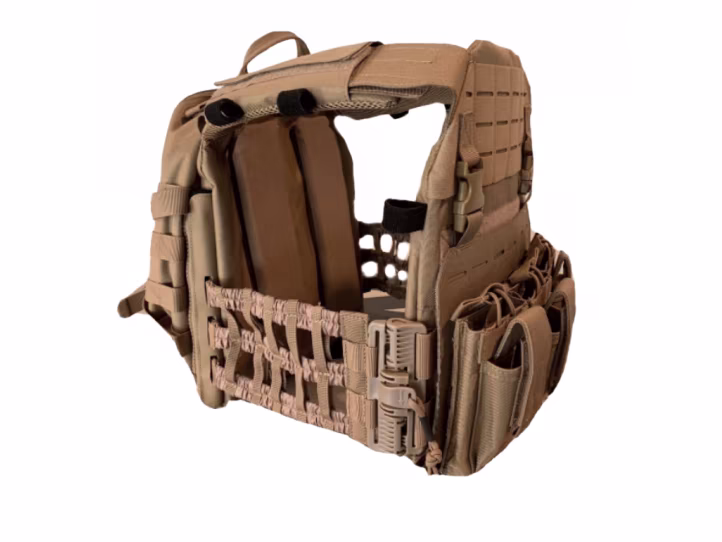 GUARD DOG BODY ARMOR CERBERUS PLATE CARRIER FDE ADJUSTABLE WITH MULTIPLE POUCHES