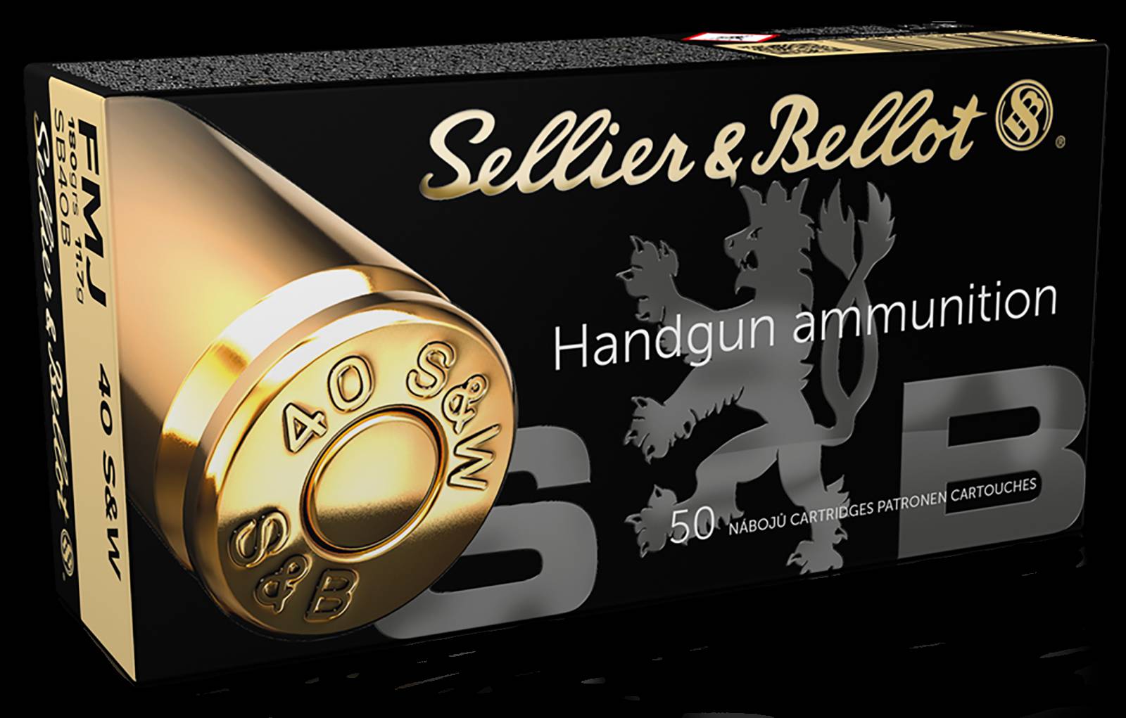 Sellier & Bellot .40 S&W 180gr FMJ Pistol Ammunition