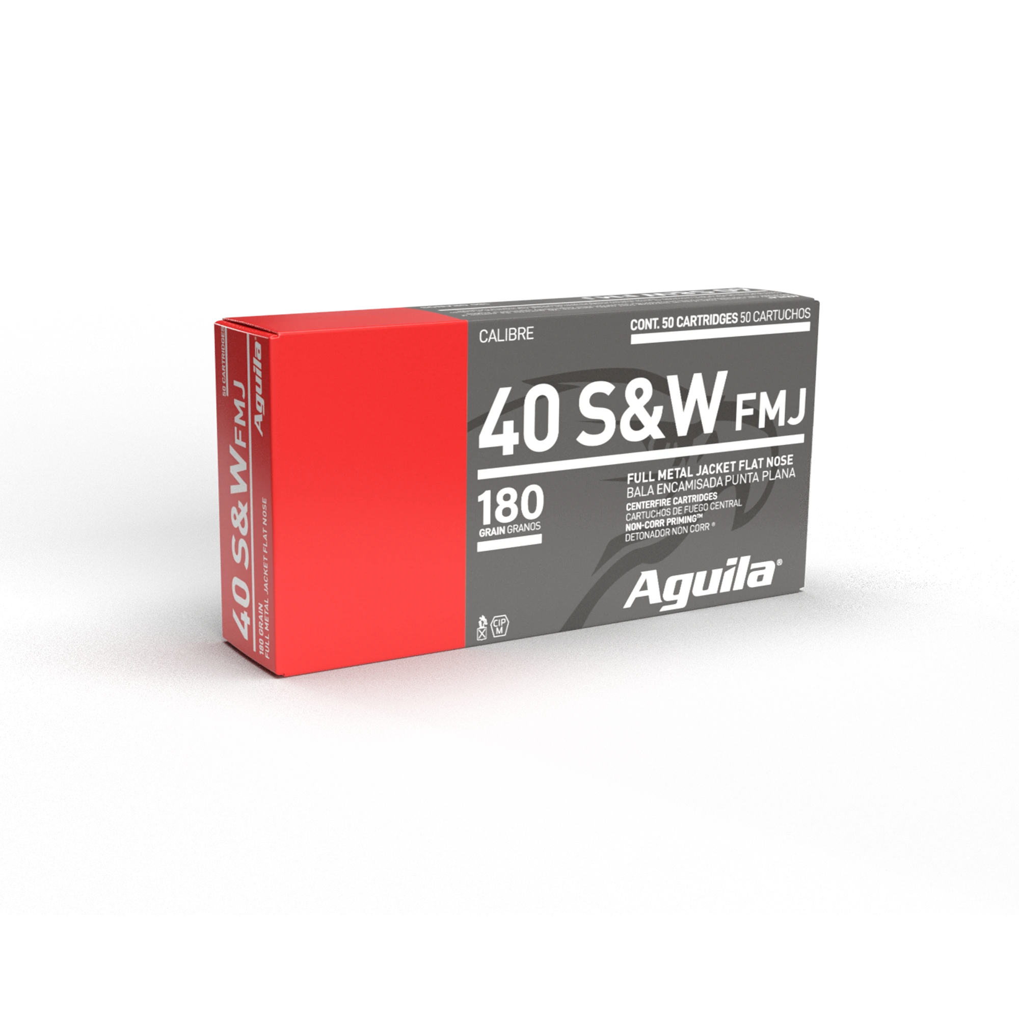 Aguila .40 S&W 180 Grain FMJ Flat Nose (50 Rounds)