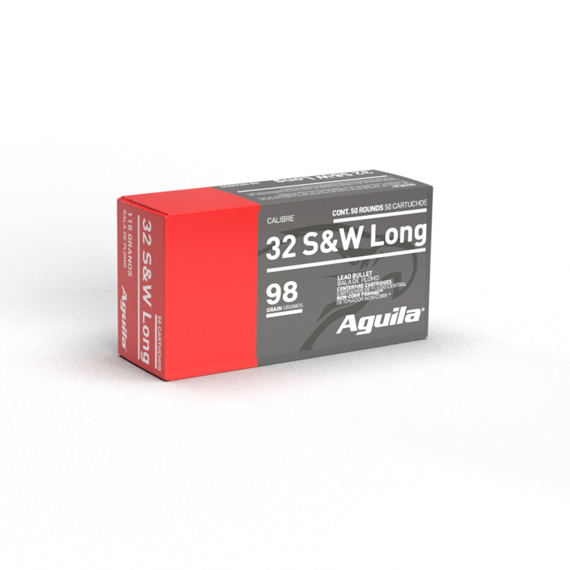 Aguila .32 S&W Long 98gr LRN Handgun Ammunition (50 Rounds)