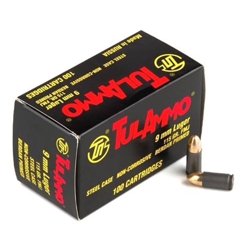 TULAMMO 9MM 115GR FMJ 100RD BOX