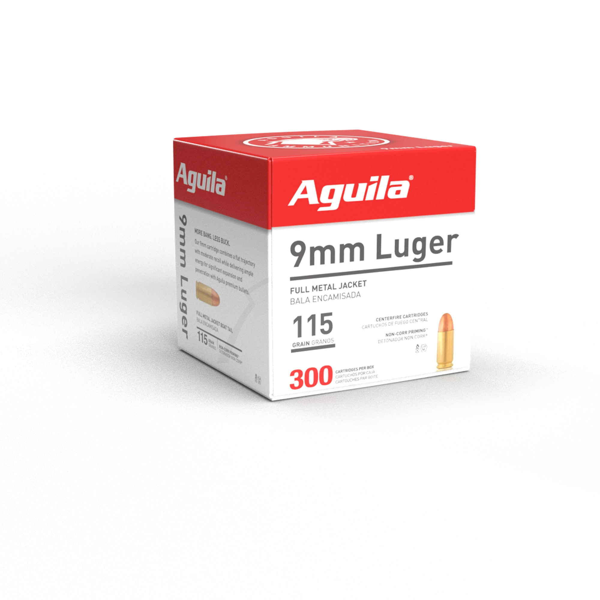 Aguila 9mm Luger 115gr FMJ 300rd