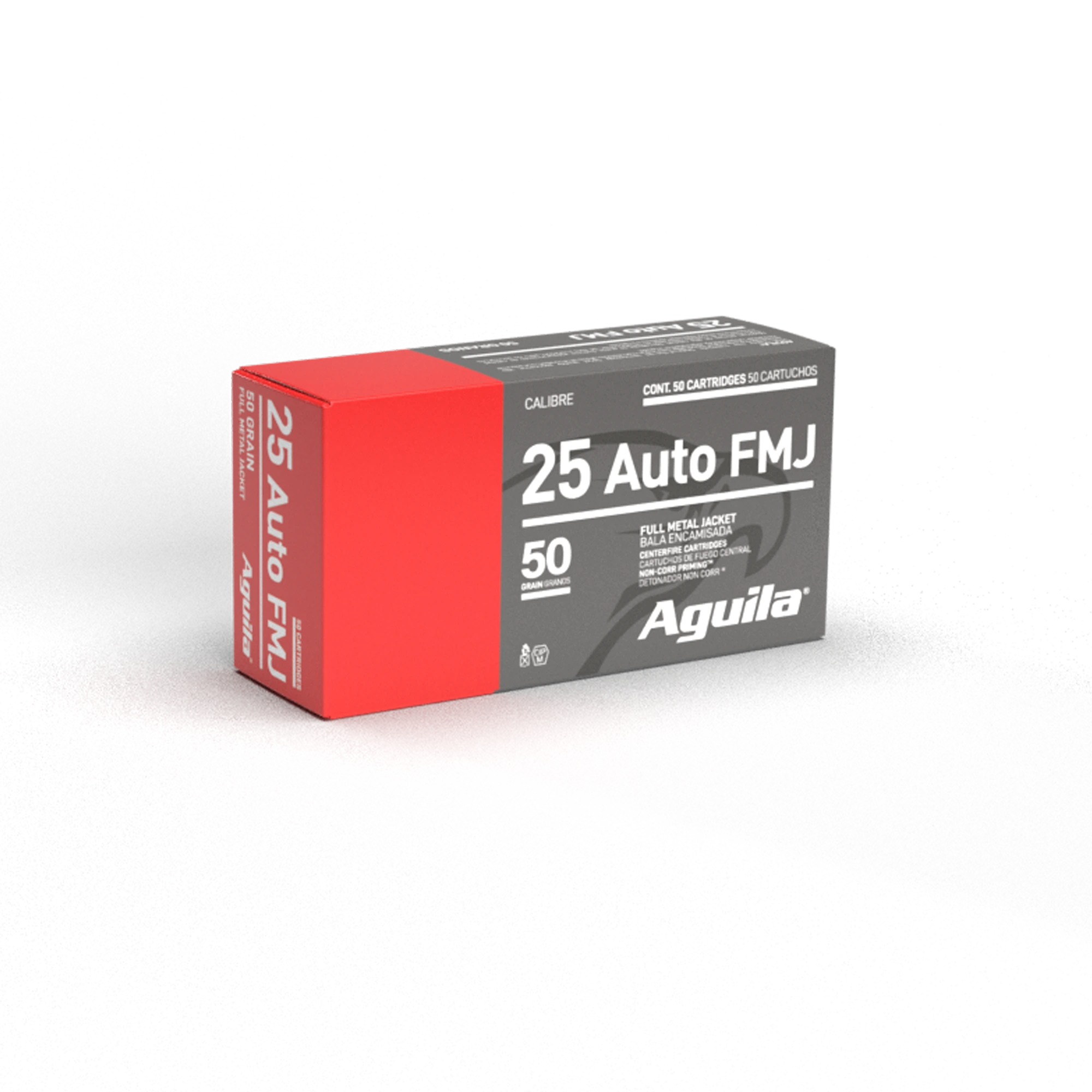 Aguila .25 Auto 50 Grain FMJ Target & Range Pistol Ammunition