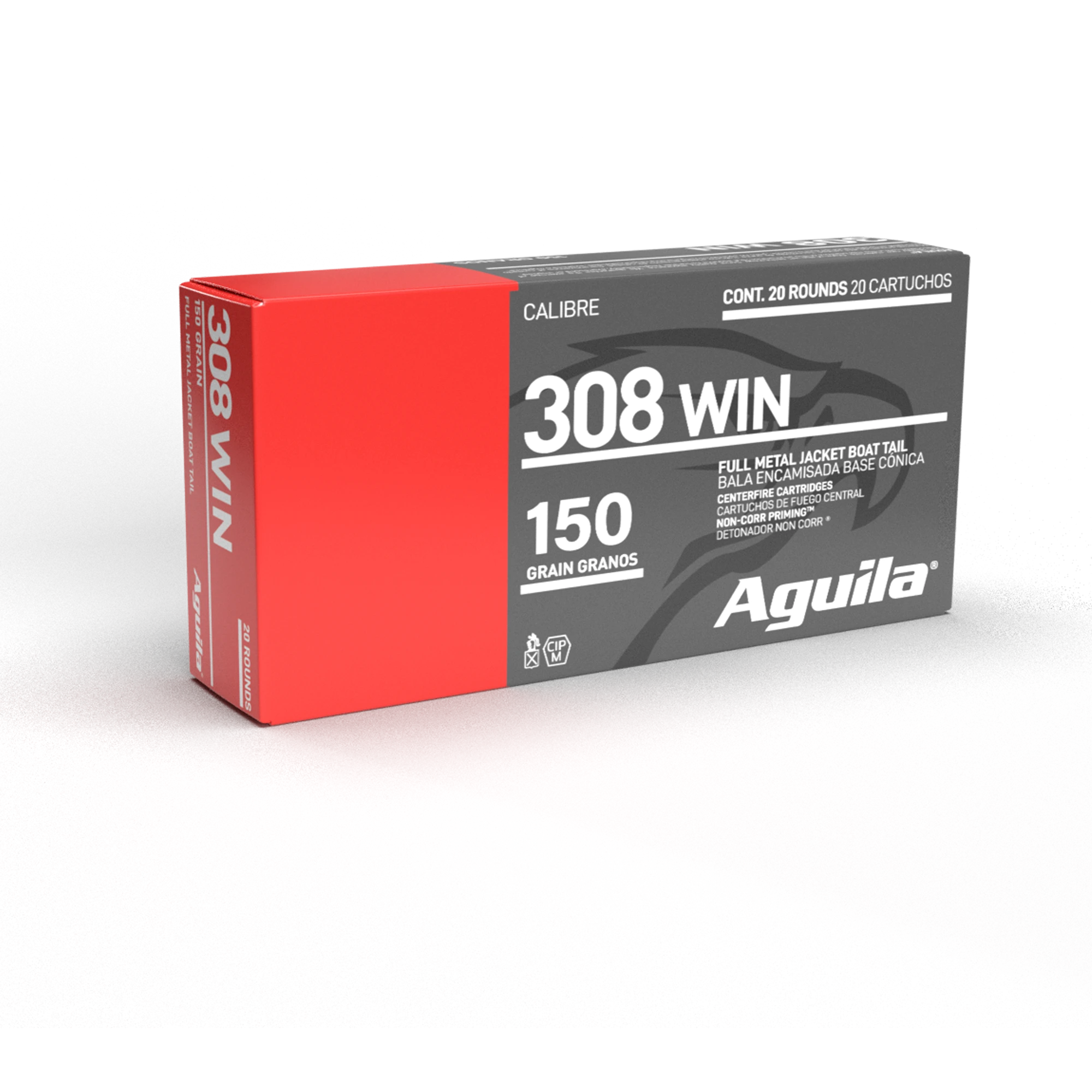 Aguila 308 Winchester 150gr FMJBT Boat Tail 20rd