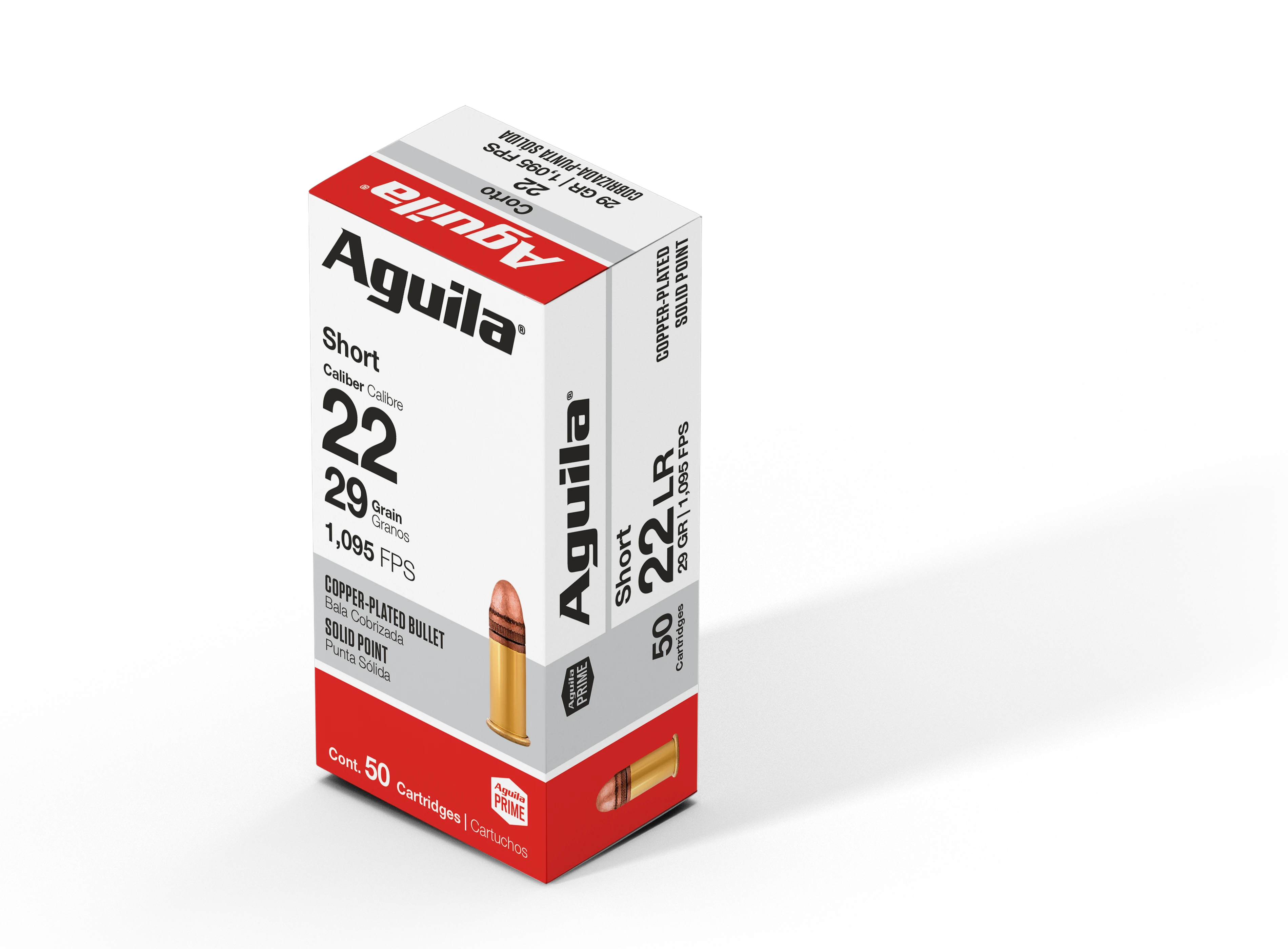 Aguila Super Extra .22 Short High Velocity 29 Grain Rimfire Ammunition (50 Rounds)