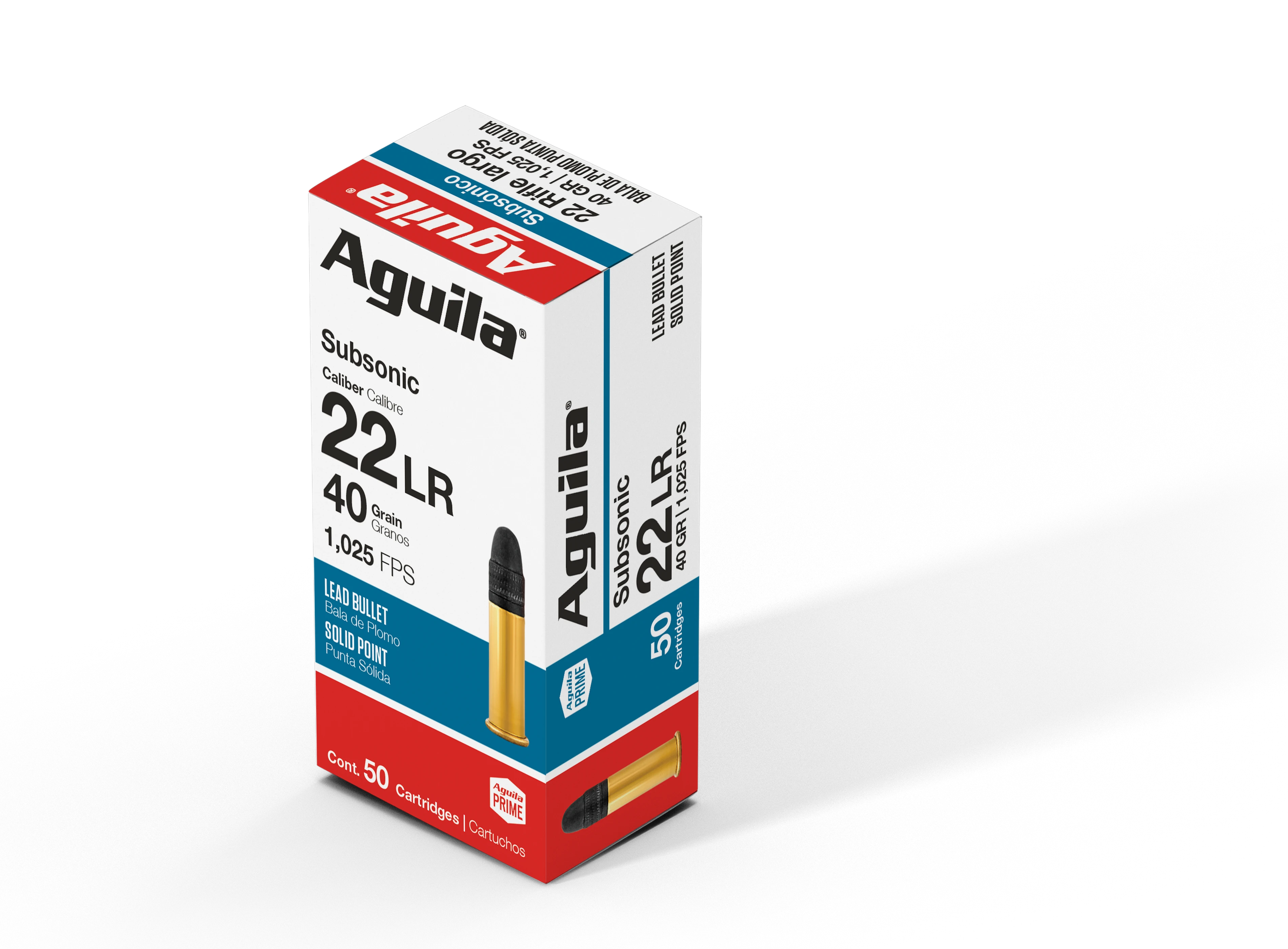 Aguila .22LR Subsonic Solid Point 40gr (50 Rounds)