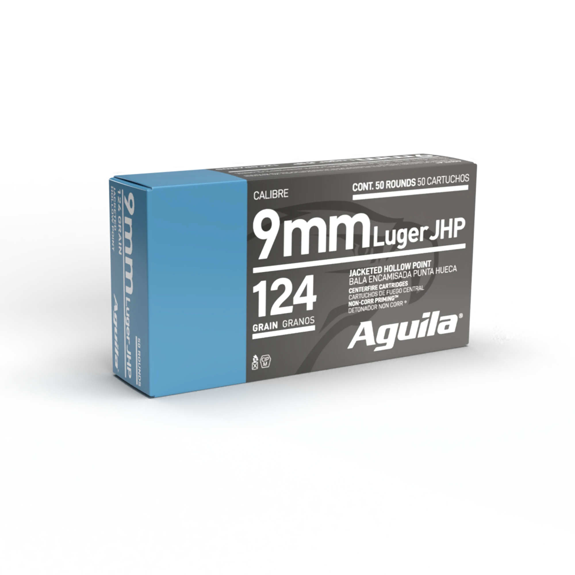 Aguila 9mm 124gr JHP 50rd Box
