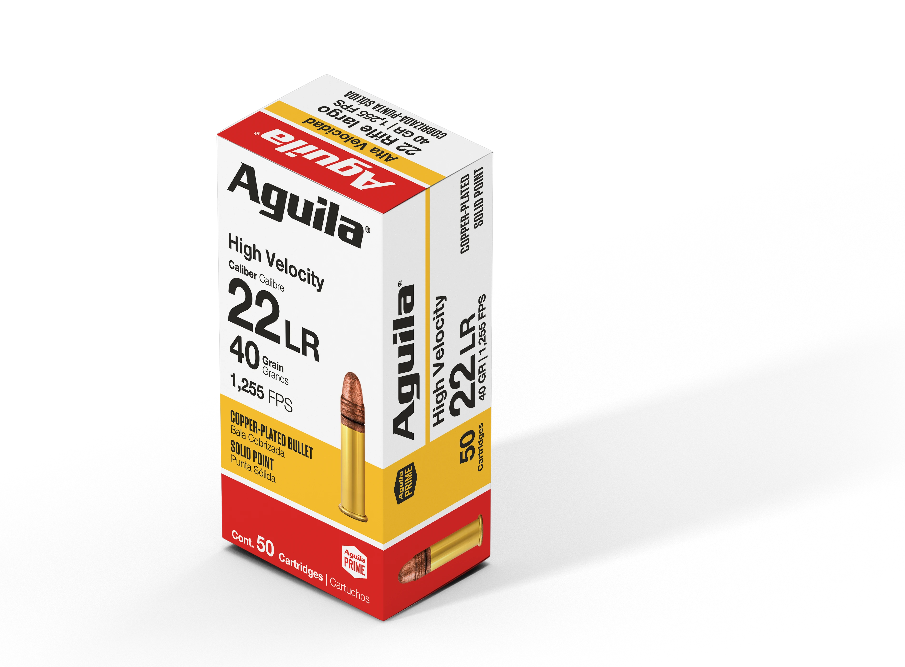 Aguila Super Extra .22 LR High Velocity Solid Point 40 Grain Ammunition (50-Round Boxes, 40 Boxes/Case)
