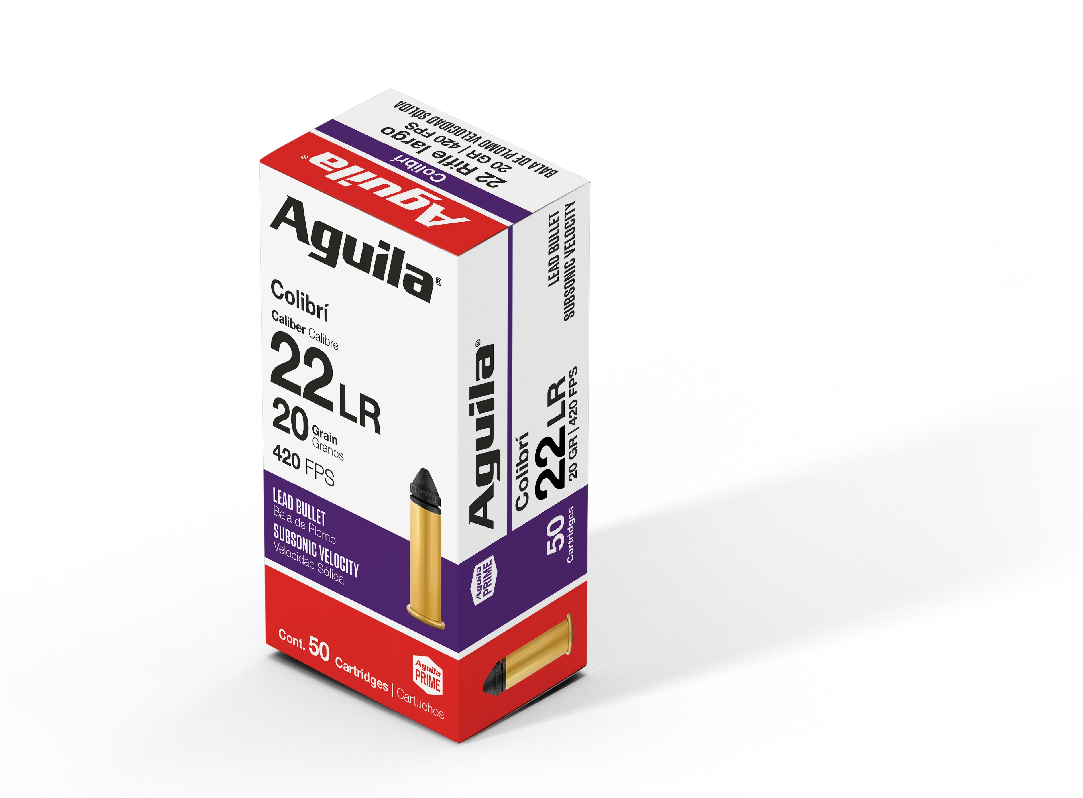 Aguila Colibri .22 LR 20 Grain Powderless Lead Solid Point (50 Rounds)