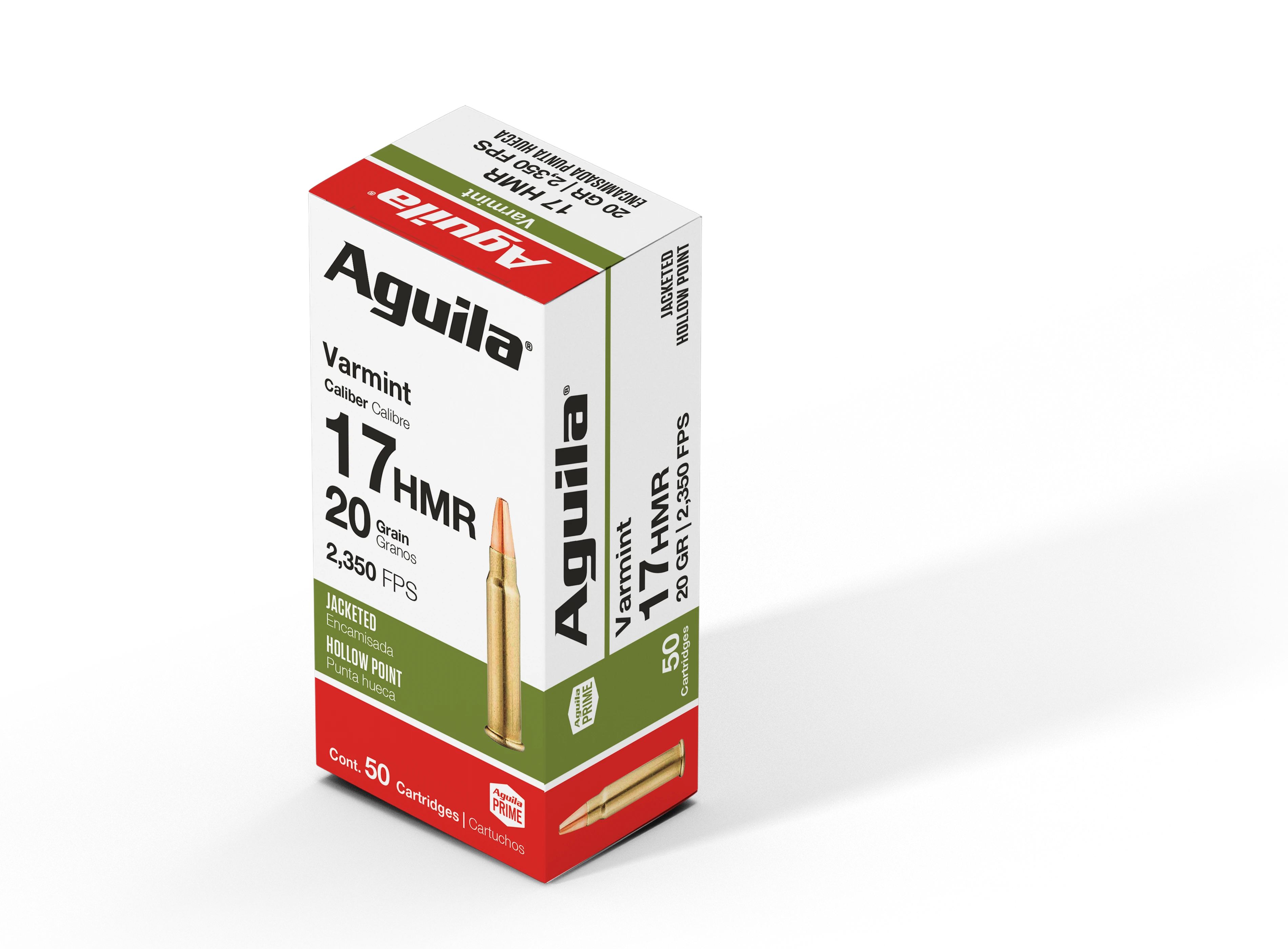 Aguila Varmint .17 HMR JHP 20 Grain (50 Rounds)