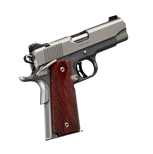 Pro CDP 9mm, 4", Gray Two-Tone Pistol, Tritium Night Sights, 9rd Magazine, Charcoal Gray Frame, Satin Stainless Slide, Rosewood Grips
