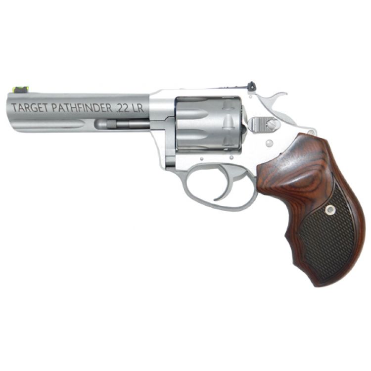 Charter Arms Pathfinder .22 LR 4.2" Revolver (Rosewood Grips, Adjustable Sights)