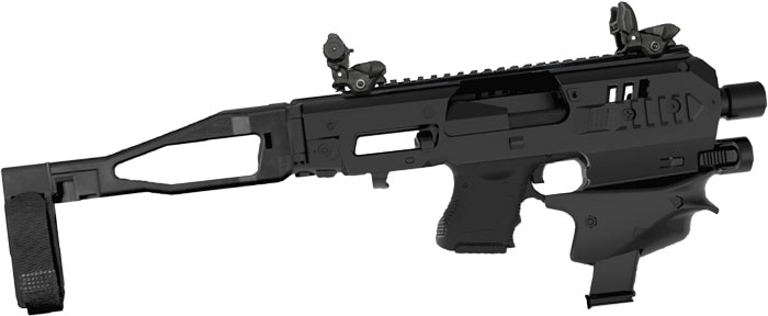 CAA MICRO CONVERSION  KIT GLOCK 26/27 BLACK  LONG STABILZER GEN2