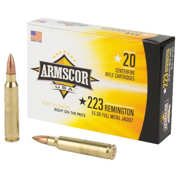 Armscor FAC223-1N .223 Remington 55gr Full Metal Jacket (FMJ-BT) Ammo