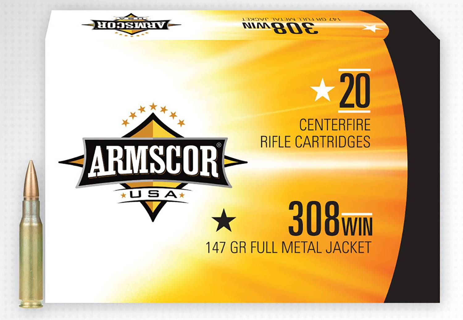 ARMSCOR 308WIN 147G FMJ 20RD BX 500RD CASE