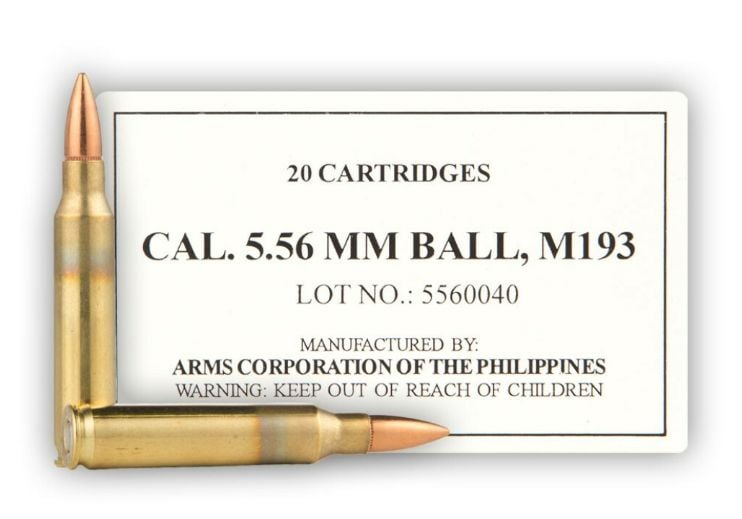 ARMSCOR 5.56X45 FMJ 55GR M193 20RD BX 1000RD CASE