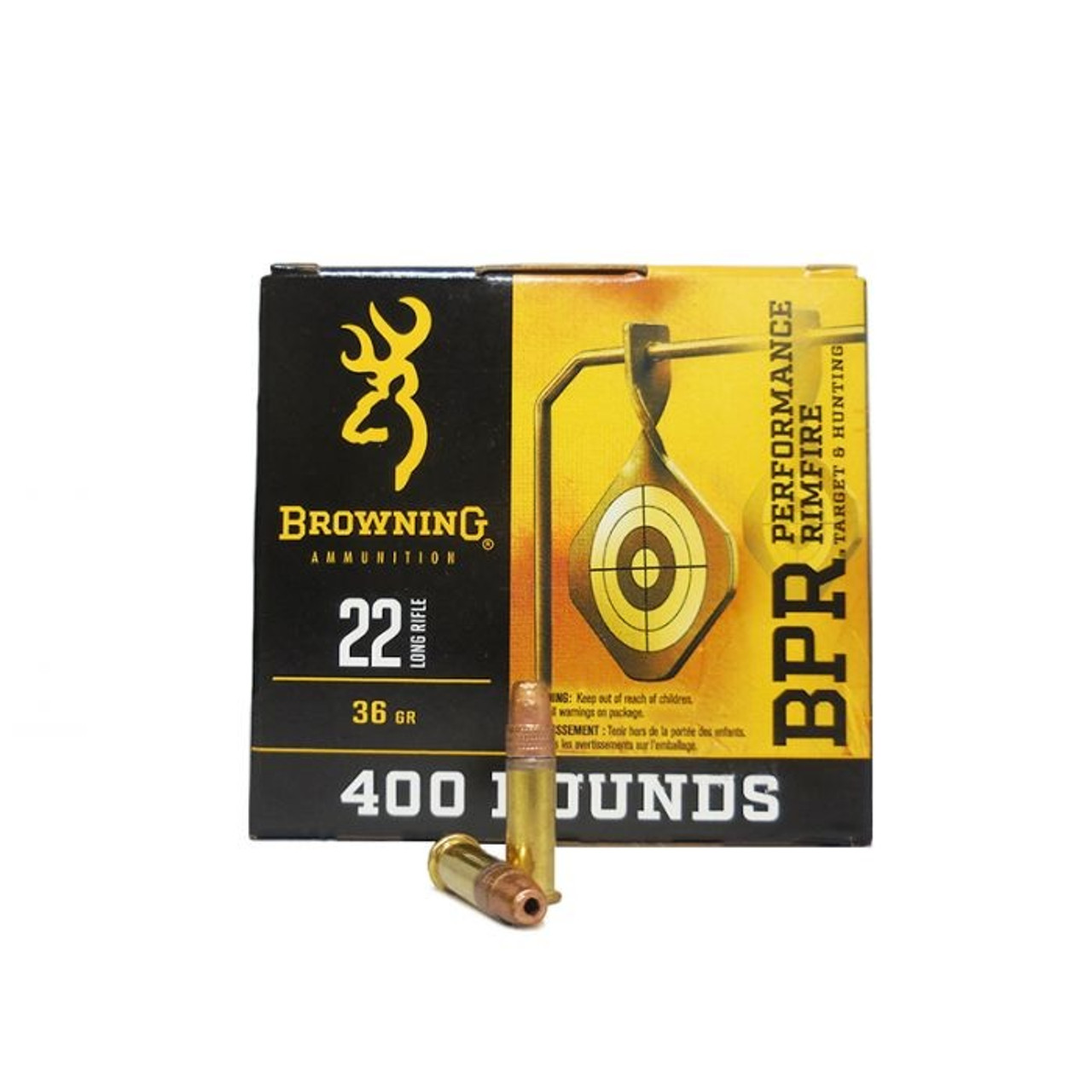Browning BPR .22 LR 36 Grain Plated Hollow Point Ammo