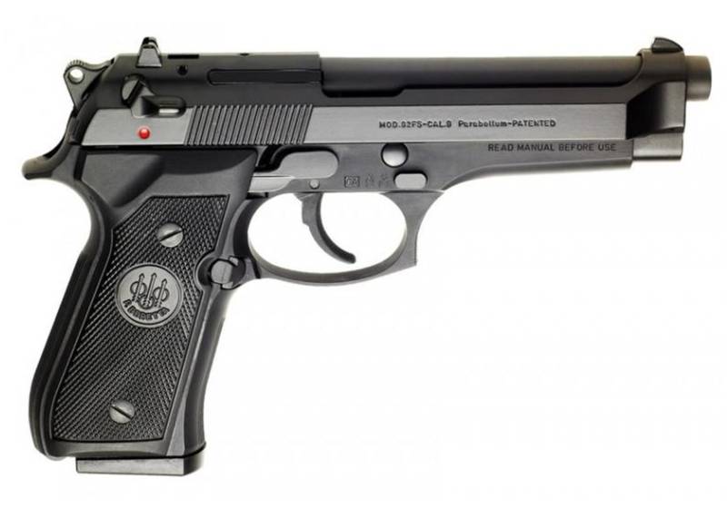 dBERETTA 92FS POL SPL 9MM PSTL BRUN