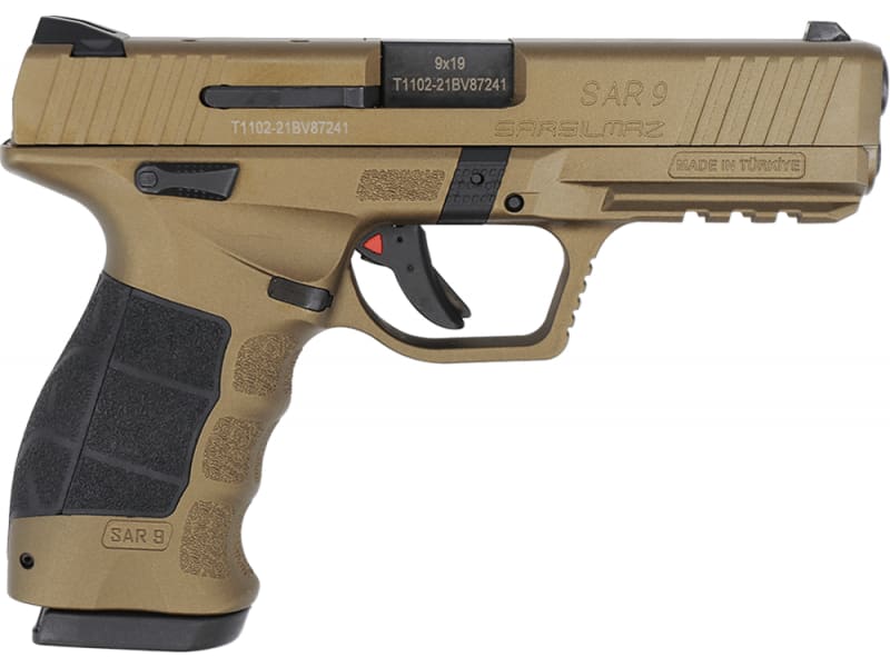 SAR SAR9 HGA 9MM 4.4IN BBL BRONZE CERAKOTE 2/17RD MAG