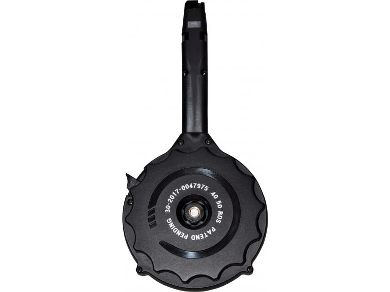 RWB DRUM MAG GLOCK 40SW 50RD BLACK POLYMER (20)