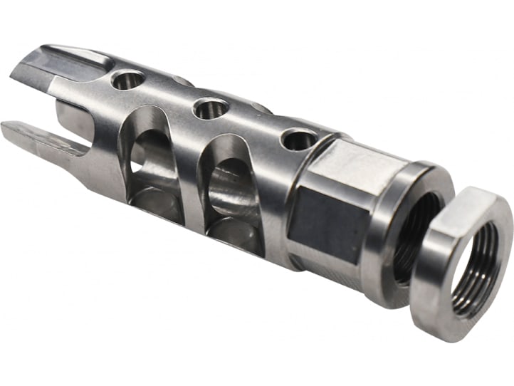 FOSTECH 5.56 STRAKE BRAKE FOR AR15 IN STAINLESS STEEL