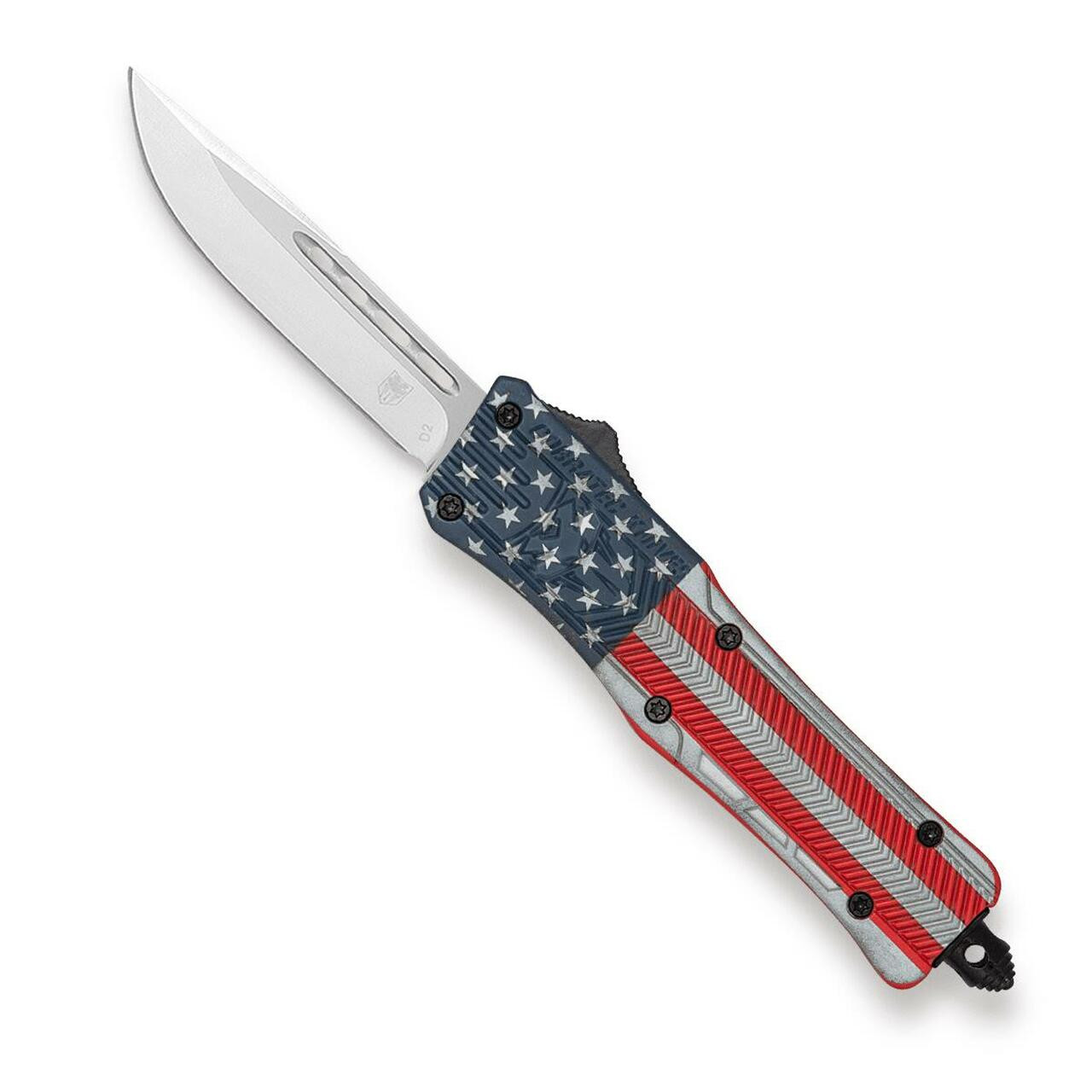 CobraTec LCTK-1USADNS Dual Action OTF Knife American Flag Cerakote Finish