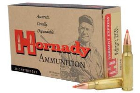 HORNADY 6.8MM SPC 110GR V-MAX