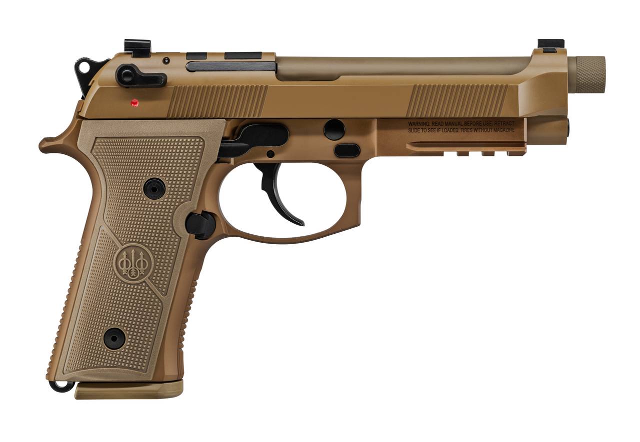 BERETTA M9A1 HGA 9MM 4.9\" BBL RAIL BLK 3/15RD