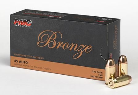 PMC Bronze .45 ACP 230gr FMJ (50 Rounds)