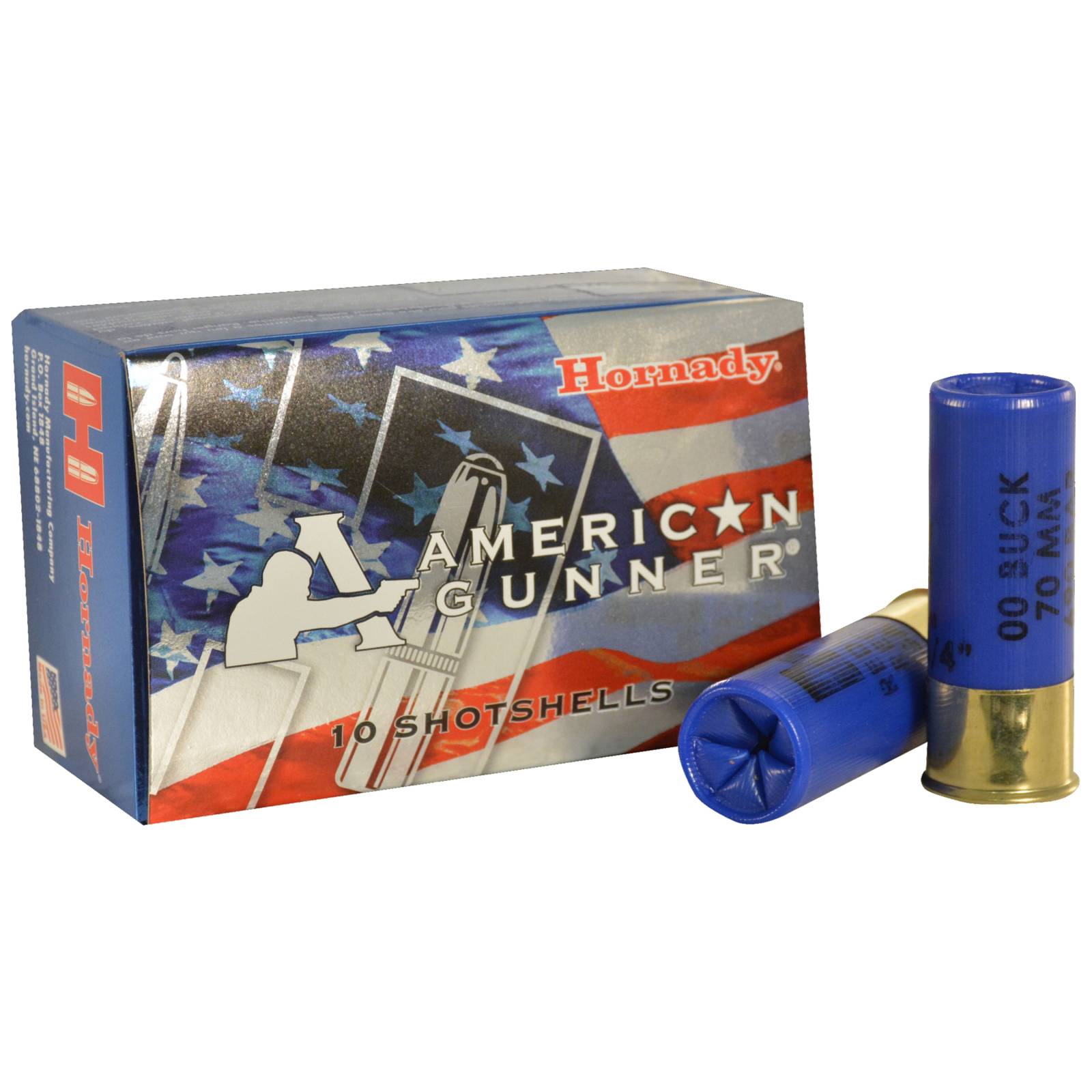 Hornady American Gunner 12 Gauge Reduced Recoil 00 Buckshot 10-Round Box