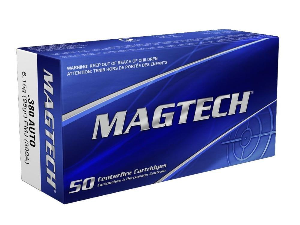 MAGTECH .380 ACP 95 Grain FMJ Pistol Ammunition (50-Round Box)