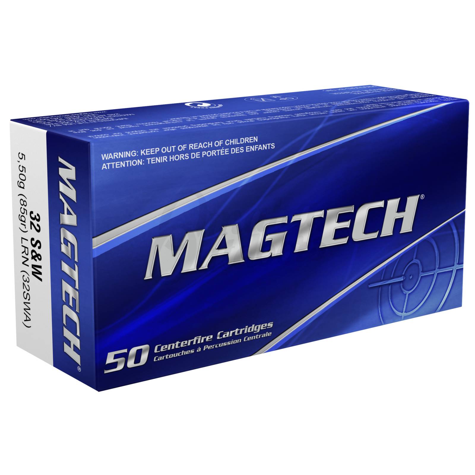 Magtech .32 S&W 85 gr LRN Handgun Ammunition (50-Round Box)