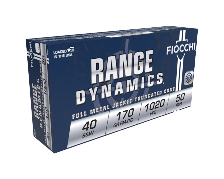 Fiocchi Range Dynamics .40 S&W 170 gr FMJ Truncated Cone Ammunition (50 rd)