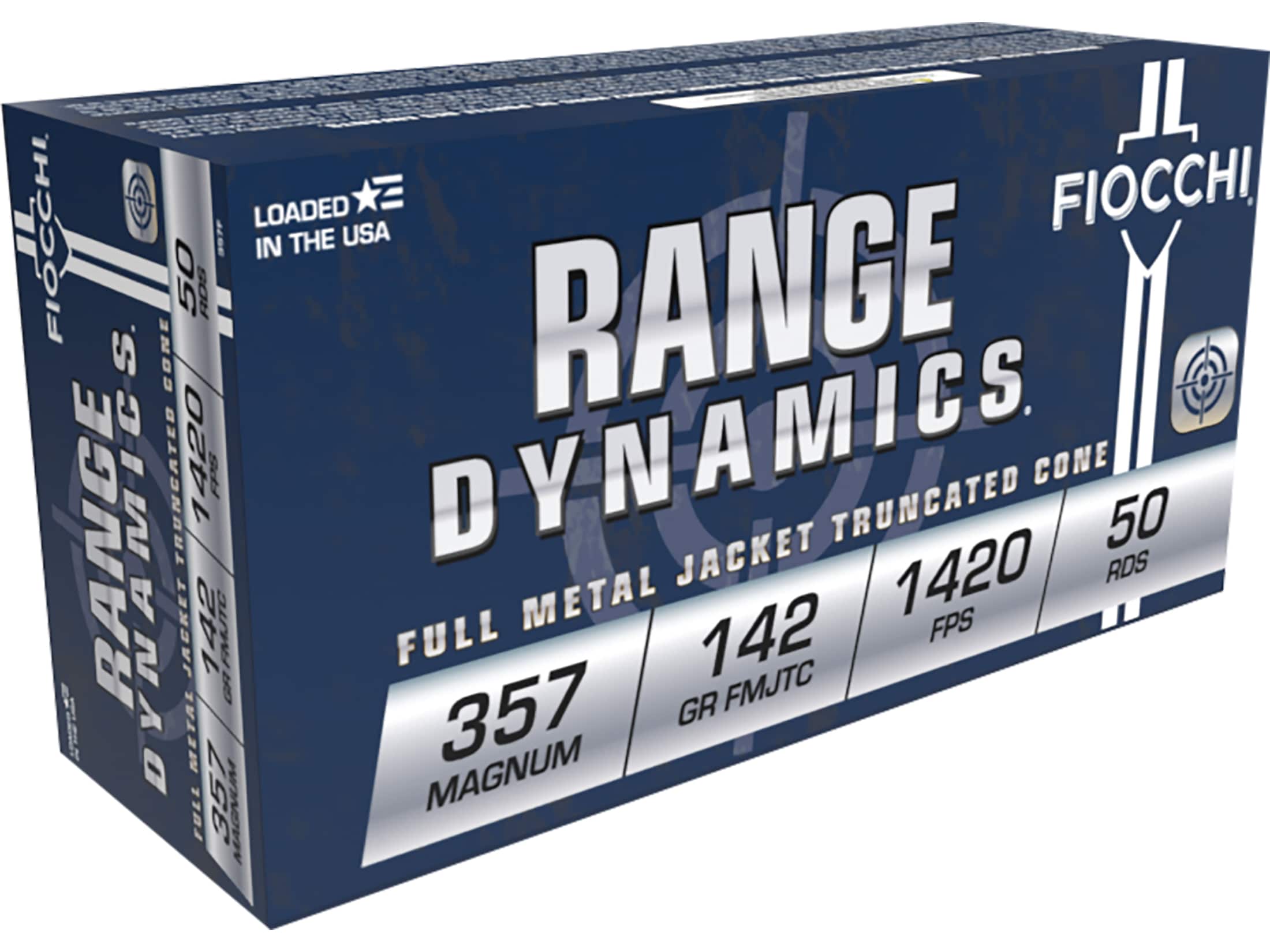 Fiocchi Shooting Dynamics .357 Magnum 142gr FMJ Truncated Cone Pistol Ammunition (50 Rounds)