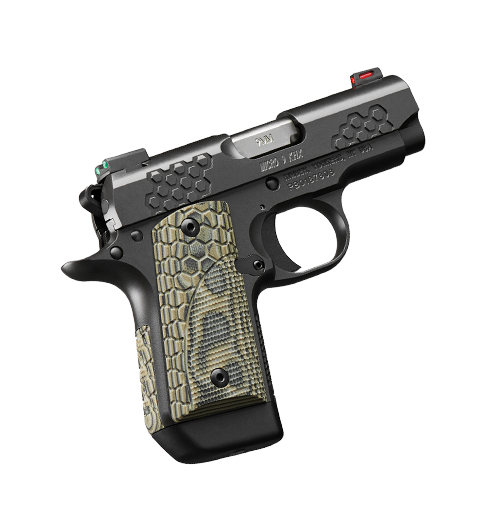 Kimber Micro KHX, 9mm, 2.75", Black Pistol, Fiber Optic Sights, 7rd Magazine, G10 Grips
