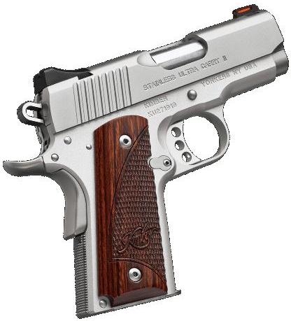Kimber 3200330 Stainless Ultra Carry II .45ACP 3" Pistol Rosewood Grips - Kimber Manufacturing, Inc. - 45 ACP