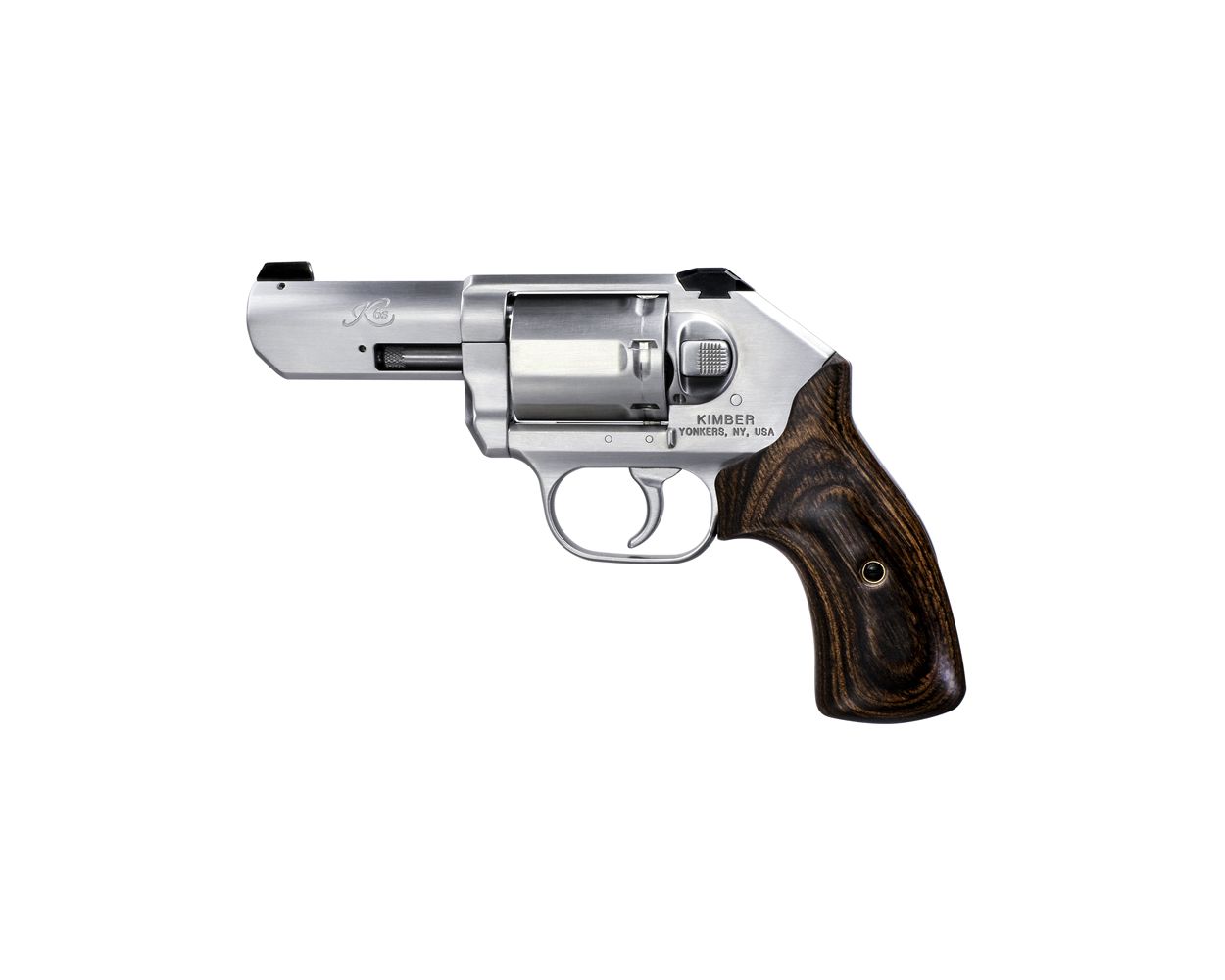 K6s .357Mag, 3", Stainless Revolver, 3 Dot sights, Large Smooth Walnut Grip