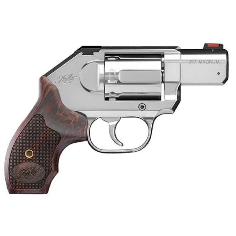 K6s DCR .357Mag, 2", Stainless Revolver, Fiber Optic Sights, Laminated Wood Grip