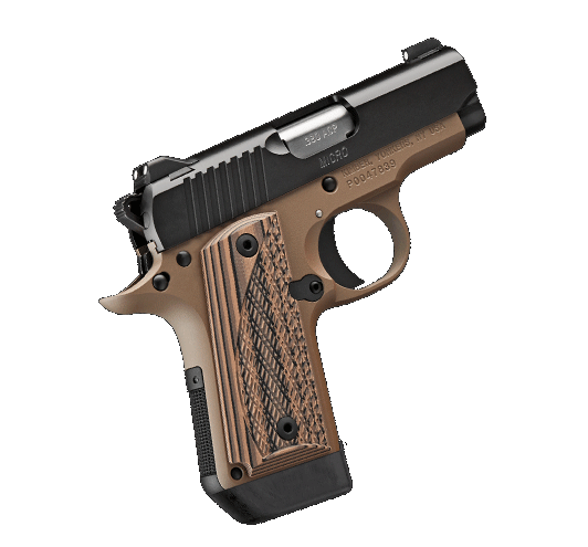 Micro Desert Night .380ACP, 2.75", 2 Tone Pistol, Tritium Night Sights, 7rd Magazine, Tan/Black G10 Grips, Tan Frame/Black Slide