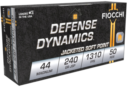 Fiocchi .44 Remington Magnum 240gr JSP 50rd