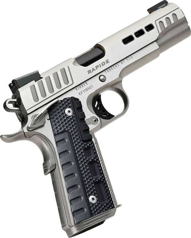Kimber Rapide Frost 1911 .45 ACP - 5" Barrel, Black G-10 Grips, Tru-Glo TFX Pro Sights, Match Grade Trigger - Kimber Manufacturing, Inc. - 45 ACP