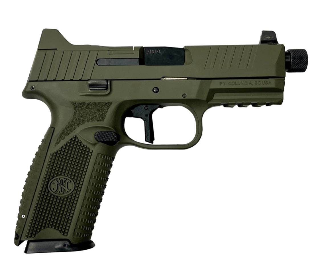 FN 509T BUNDLE BLK 9MM PSTL 1-17RD/4-24RD MAGS OD GREEN