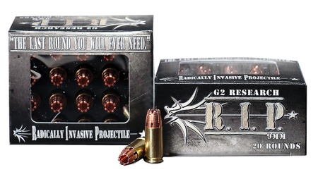 G2 Research R.I.P. 9mm Luger 92 gr Hollow Point (20-Round)