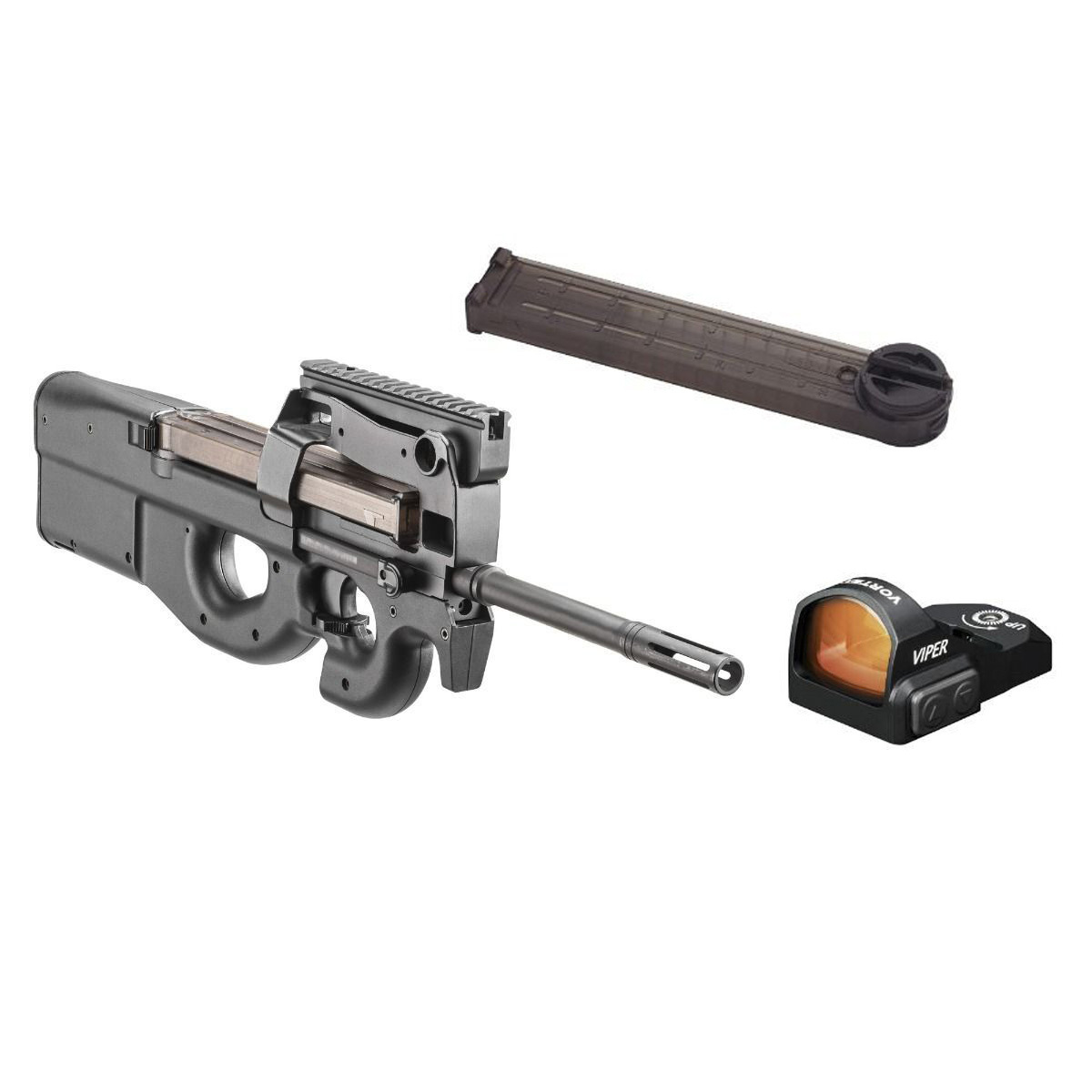 dFN PS90 5.7X28 16" BUNDLE GUN BLK, 1-50RD + VORTEX VIPER