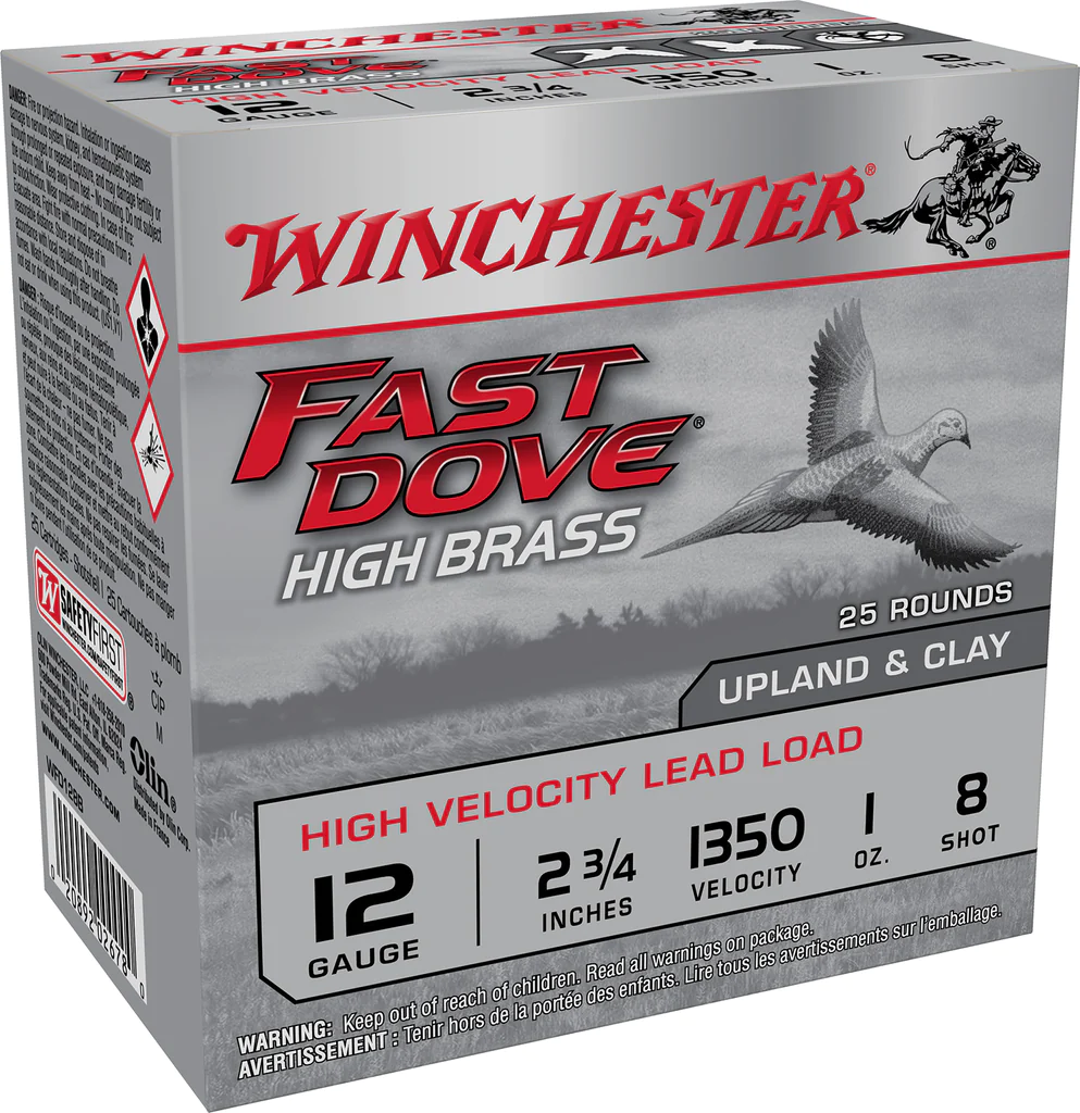 Winchester Fast Dove 12 Gauge 2-3/4" 1 oz #8 Shot Shotshell (25/Box)