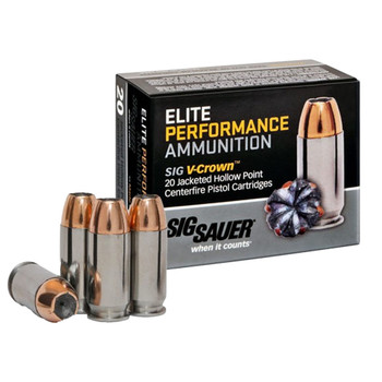 SIG Sauer Elite V-Crown .45 ACP 200 Grain JHP (50 Rounds)