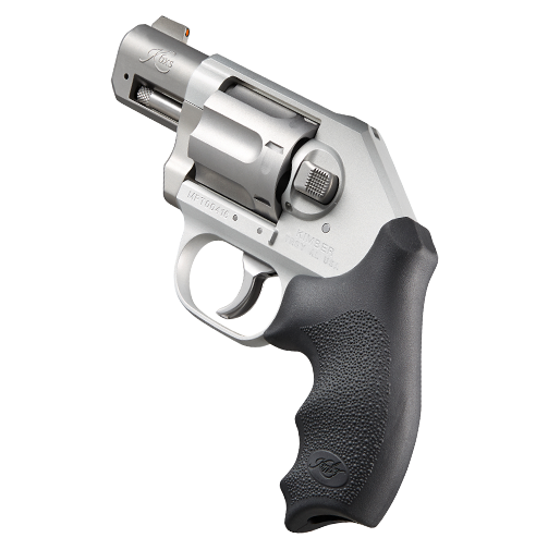 Kimber K6xs 38SPL + P 2" Silver 6rd KimPro II, High Contrast Sight, Hogue Grips