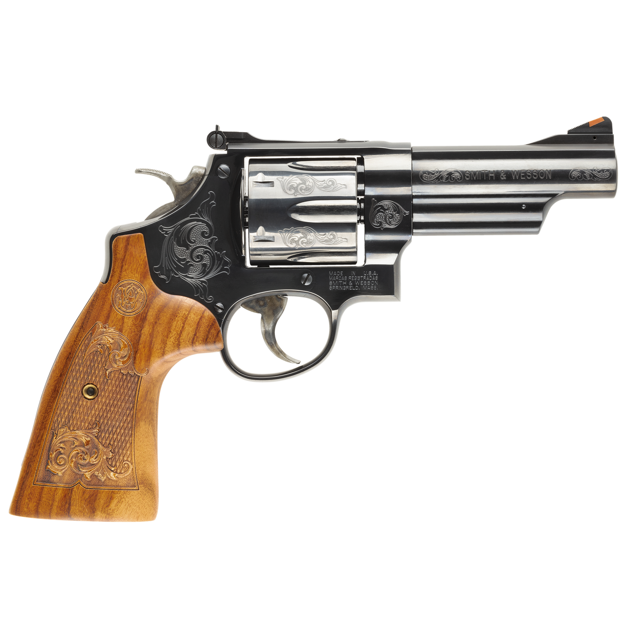 Smith & Wesson Model 29 .44 Mag 4 in Blued Engraved 6rd SA/DA Revolver - Smith & Wesson - 44 Magnum | 44 Special