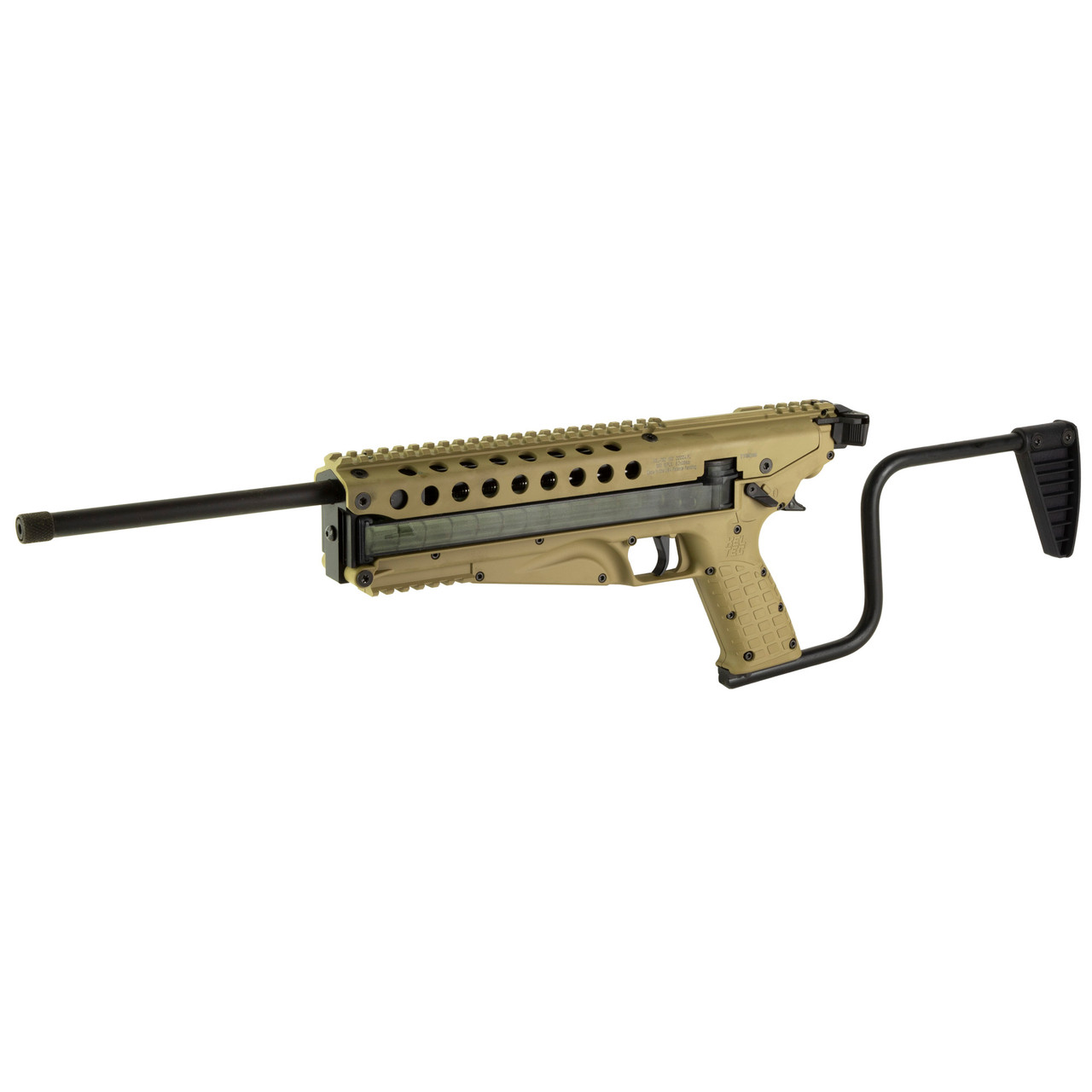 Kel-Tec R50 5.7x28mm Semi-Auto Rifle (16" Threaded Barrel) Tan Receiver with Folding Stock